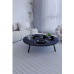 moka park avm Yuvarlak Katlanabilir Ayaklı Şık Yer Sofrası Kozalak Yer Sofrası 60 Cm