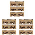 Mokamika 18Pcs 3D Gözlük İçin Karton V2 Vr 4.5-6 Akıllı Telefon + Kafa Bandı