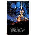 mokarier Vintage Oyun Film Posteri Teneke Tabela Adam Mağara Garaj Yatak Odası Ofis Dekor Oda Dekor Tabelaları Dış Mekan Duvar Plaketleri 8"x12" İnç (97)