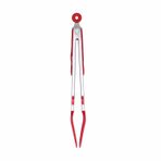 Mokernali Mutfak Maşaları 22,5 cm ve 12 inç, Paslanmaz Çelik Silikon Servis Maşaları Isıya Dayanıklı Izgara Maşaları Et Turner Spatula Kelepçesi Yemek Pişirme, Barbekü, Piknik (30 cm)