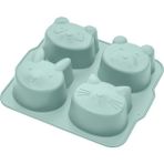 Moki Silikon Muffin Kek Kalıbı Spring Yeşil Hayvan Desenli Kolay Temizlenebilir Gıda Sınıfı Silikon