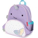 Moki Skip Hop Narwhal Sırt Çantası 3-6 Yaş İçin Polyester Malzemeden Dayanıklı ve Eğlenceli - Mor
