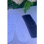 Mokita Home Saç Bandı 2li Siyah-beyaz Set Sporcu Bandana Havlu Kadın & Erkek Makyaj Yoga Spa Cırt Bant Biyeli