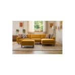 Mokka Mini Köşe Koltuk Bukle Retro Kil – Modern Modüler Köşe Koltuk Hr35 Sünger Dayanıklı