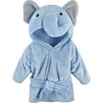 Moky Design Yeni Doğan Bebek Bornozu, Fil Hayvanlı Mavi, %100 Pamuk, 0-9 Aylık - Açık Mavi - 0 - 1 Yaş