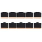 Mokylor 10 Adet Mini Kara Tahta Tabela, Çerçeveli Küçük Kara Tahta Etiketleri, Masa Numaraları için Ahşap Yazı Tahtası, Düğünler, Doğum Günü Partileri, Mesaj Panosu Tabelaları ve Etkinlik Süslemeleri