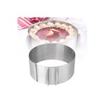 mold shop Mold Chef Yuvarlak Ayarlanabilir Pasta Kek Kalıbı Derinlik 8 cm