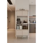 Moldesan Forme bej Mdf Raflı Kahve Köşesi 172CM