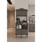 Moldesan Forme gri Mdf Raflı Kahve Köşesi 172CM