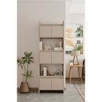 moldesan Modo MDF bej Raflı Kapaklı Kitaplık 176 cm