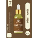 MOLENA BİTKİSEL Hint Yağı - Soğuk Sıkım 20 ml %100 Doğal Saf & Organik Saç ve Cilt Bakım Yağı - (Castor Oil)