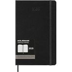 Moleskine 12 Ay 2025 Haftalık Dikey Planlayıcı, Sert Kapak, Büyük (5" X 8.2"), Siyah, 288 Sayfa