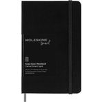 Moleskine Akıllı dizüstü bilgisayar, akıllı yazma sistemi, dijital akıllı not defteri, sabit kapaklı, çizgili sayfalar ve pratik lastik kilitli, cep formatı 9 x 14, renk: siyah