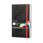Moleskine Akıllı dizüstü bilgisayar (dijital not defteri, beyaz sayfalar, Creative Cloud uygulamasıyla bağlantılı, sert kapak, büyük format 13 x 21 cm) 600 sayfa, siyah