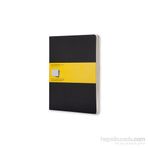 Moleskine Cahier 3'lü Siyah Kareli X-Large Ciltli Defter