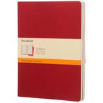 Moleskine CH121 Cahier Kırmızı Çizgili 3'lü Defter