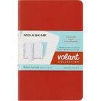 Moleskine Çizgili Volant Not Defteri 2'li Set Cep Boy Turuncu + Aqua Mavi - Ana Renkler