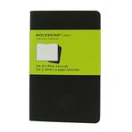 Moleskine Çizgisiz Cahier Not Defteri 3’lü Set Cep Boy Siyah