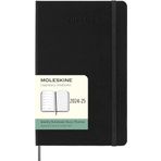 Moleskine Haftalık planlayıcı 2024-2025, ajanda, haftalık, 18 ay 2025, notlar için yerli, sert kapaklı ve elastik kilitli, büyük format 13 x 21 cm, renk siyah