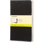 Moleskine QP318 Cahier Siyah Düz Büyük Boy 3'lü Defter