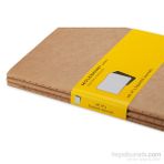 Moleskine QP417 Cahier Kraft Kareli 3'lü Defter