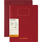 Moleskine Student Cahier Not Defteri 2'Li Set Çizgili Xxl Boy Yabanmersini Kirmizisi