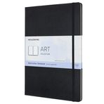 Moleskine yaratıcı not defteri, sulu boya not defteri, cep, A6, 200 g sulu boya kağıdı, sert kapak, siyah. a4