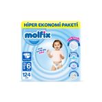 Molfix 6 Numara Extra Large 124'lü Bebek Bezi