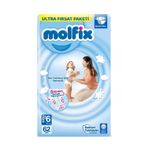 Molfix 6 Numara Extra Large Bebek Bezi, 15+ kg, 62'li Paket