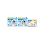 Molfix Bebek Bezi 2 Beden 3-6 kg Mini 160 Adet Fırsat Paketi + 3 Adet Islak Mendil