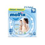 Molfix Bebek Bezi 2 Beden Mini, 2'li Paket, 160 Adet