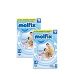Molfix Bebek Bezi 4 Beden, 7-14 kg, Ultra Avantaj Paketi, 136 Adet, 2 Paket