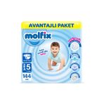 Molfix Bebek Bezi 5 Beden Junior, Dev Ekonomik Paket, 48 Adet x 3 Adet