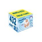 Molfix Bebek Bezi Beden 3, 4-9 kg, Midi, 432 Adet, Ultra Fırsat Paketi