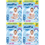 Molfix Bebek Bezi Beden 4, 7-14 kg, Maxi, 128 Adet Mega Paket