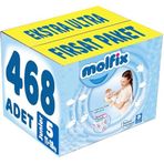 Molfix Bebek Bezi Beden 5 (11-18 Kg) Junior, 468 Adet, Ekstra Ultra Fırsat Paketi
