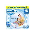 Molfix Bebek Bezi Ultra Fırsat Paketi Maxi 4 No, 7-14 kg, 300 Adet