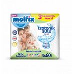 Molfix Ferah Temizlik 3'lü Paket 180 Yaprak İzotonik Islak Havlu
