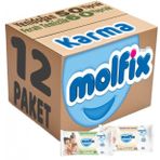 Molfix Ferah Temizlik 6x60 + Yenidoğan 6x50 Karma Set 12 Paket Islak Mendil