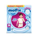 Molfix Külot Bebek Bezi Beden 7, 19+ kg, XX Large, 27 Adet