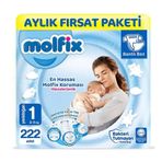 Molfix No:1 Yenidoğan 222 Adet Bebek Bezi