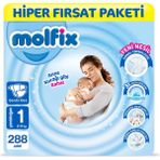 Molfix No:1 Yenidoğan 288 Adet Bebek Bezi