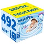 Molfix No:1 Yenidoğan 492 Adet Bebek Bezi