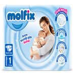 Molfix No:1 Yenidoğan 50 Adet Bebek Bezi