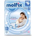 Molfix No:1 Yenidoğan 60 Adet Bebek Bezi