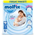 Molfix No:1 Yenidoğan 82 Adet Bebek Bezi