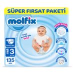 Molfix No:3 Midi 135 Adet Bebek Bezi