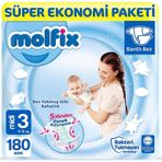 Molfix No:3 Midi 180 Adet Bebek Bezi