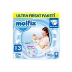 Molfix No:3 Midi 224 Adet Bebek Bezi