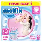 Molfix No:3 Midi 256 Adet Külot Bebek Bezi